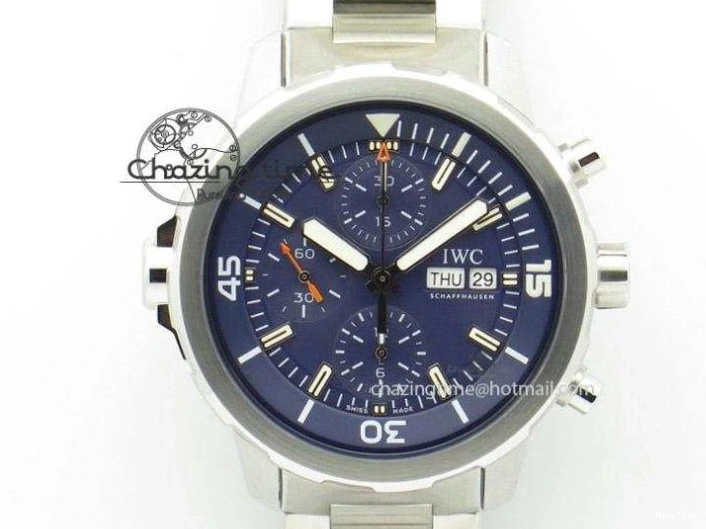 MIROTIME 0518 WellDesigned Aquatimer Automatic SS RSF 1:1 Best Edition Blue Dial on Blue Rubber Strap A 7057